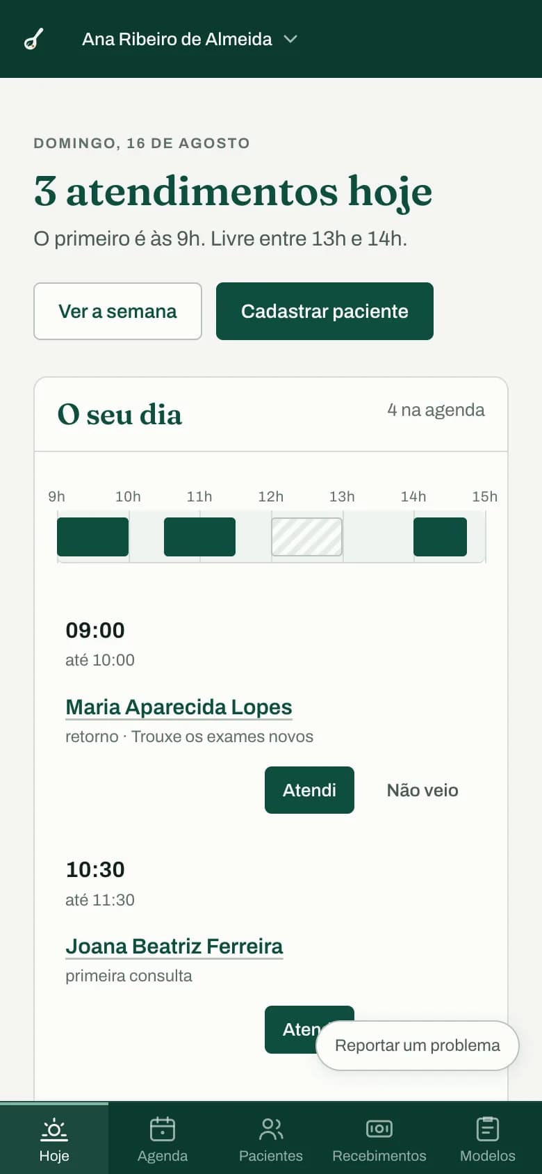 O dia, na palma da mão