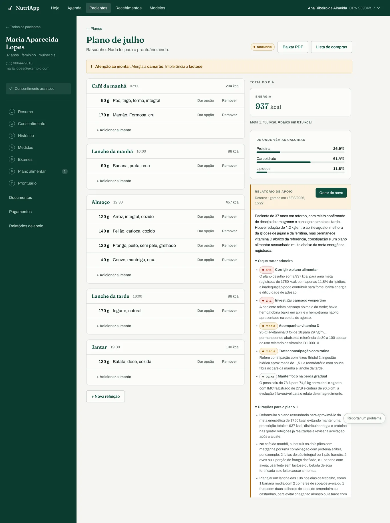 Monta em minutos, entrega em PDF